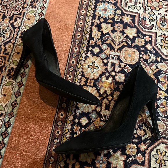 The Kooples Black Pointy Heeled Pumps size 8-8.5 - Picture 10 of 11